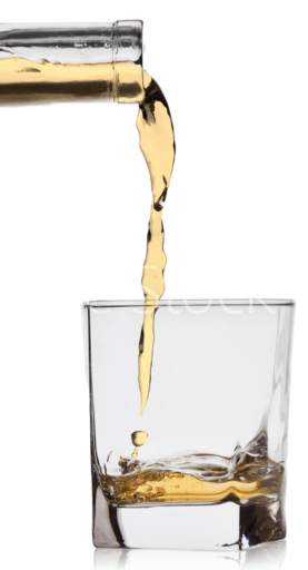 whiskey pouring